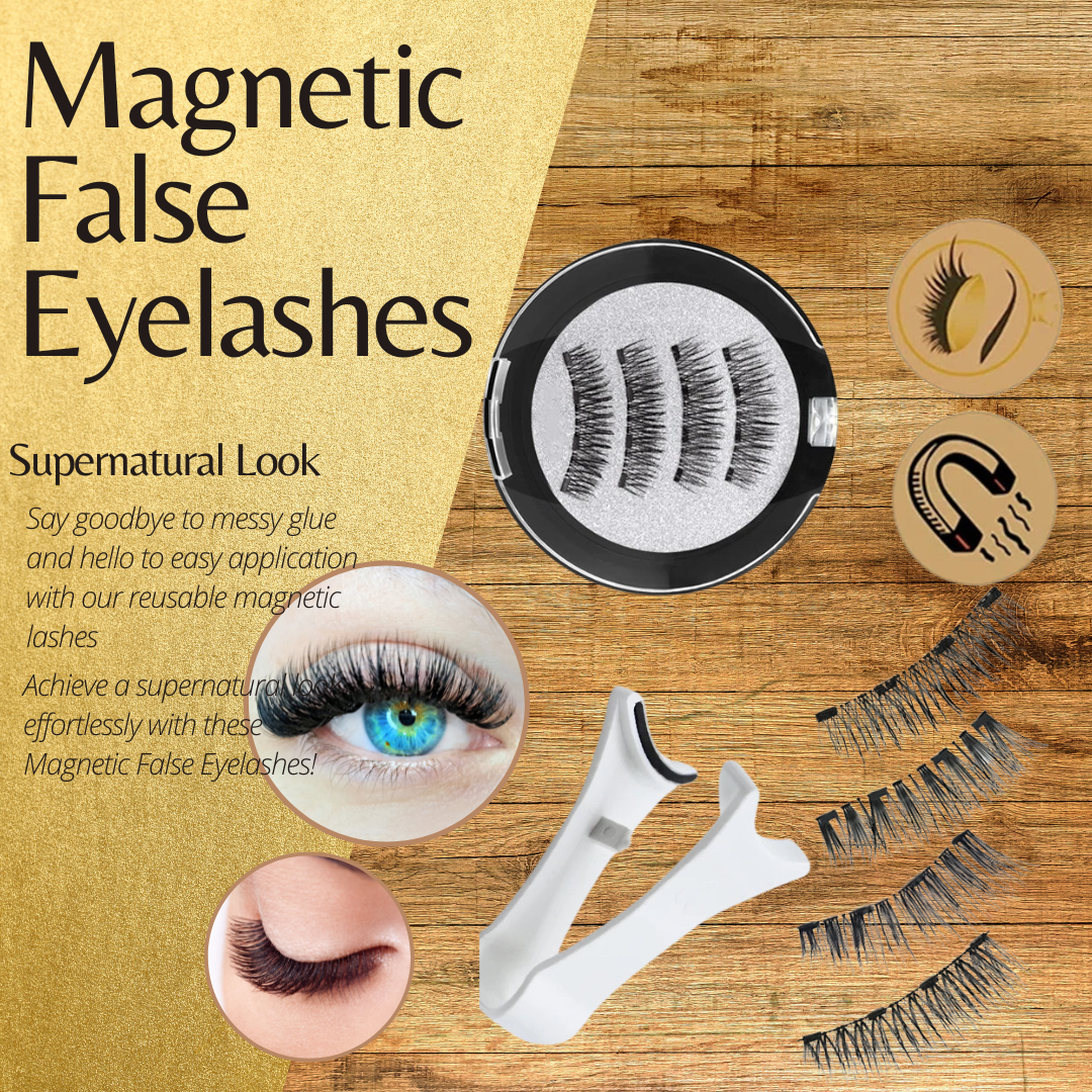 Magnetic False Eyelashes - Supernatural Look, Reusable