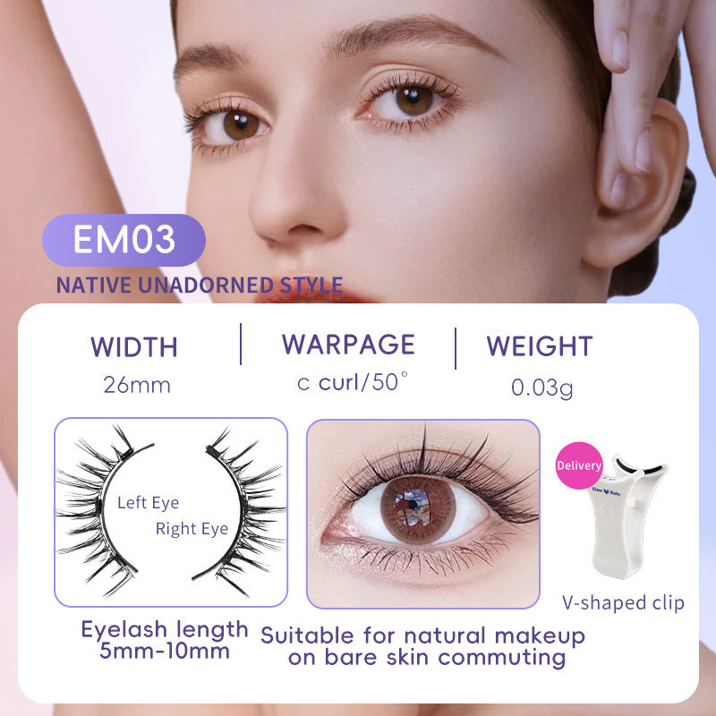 Natural Magnetic Eyelash Set - Quick & Easy Application, No Glue Needed | Perfect for Beginners