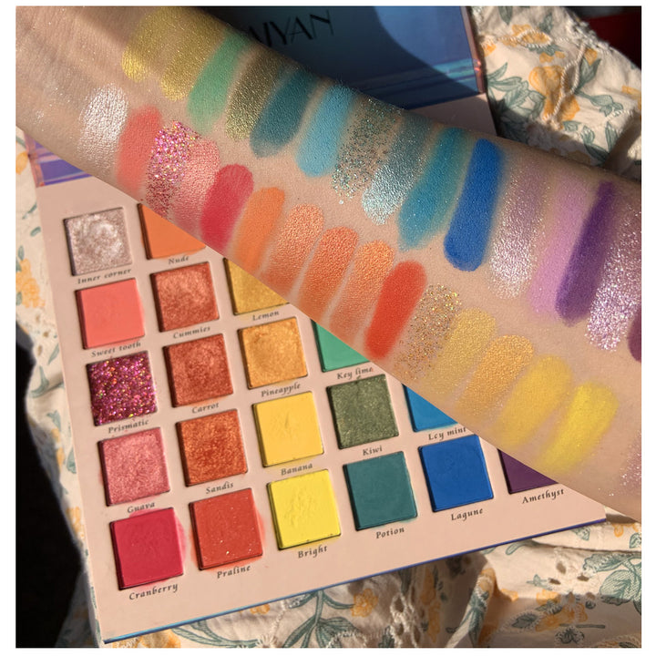 Handayan Colorful Dream Eyeshadow Palette - 30 Vibrant Shades for All-Day Wear