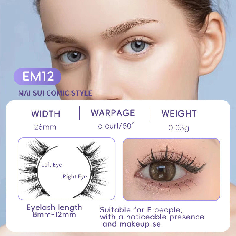 Natural Magnetic Eyelash Set - Quick & Easy Application, No Glue Needed | Perfect for Beginners