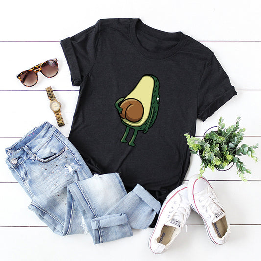 100% Cotton Avocado Lover's T-Shirt - Casual & Trendy