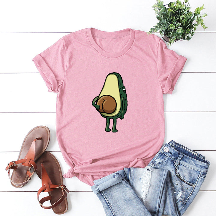 100% Cotton Avocado Lover's T-Shirt - Casual & Trendy