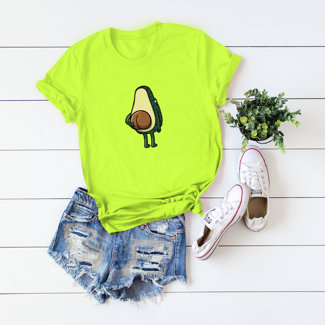 100% Cotton Avocado Lover's T-Shirt - Casual & Trendy