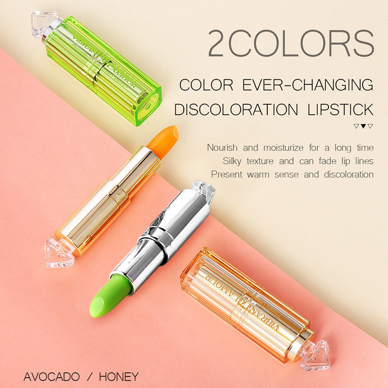 Magic Temperature Lipsticks: Avocado & Honey - Color-Changing Lip Balm for a Natural Glow