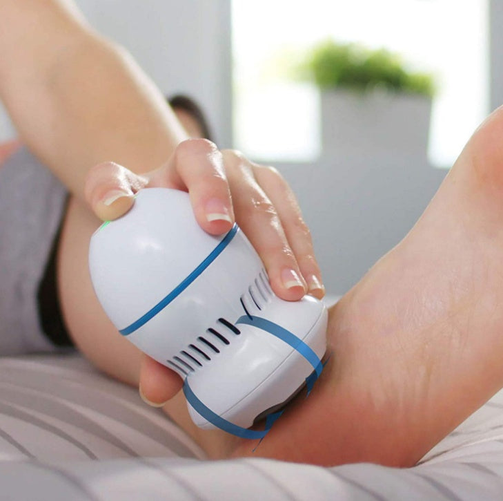 USB Rechargeable Electric Foot File with Protective Cover and Washable Grinding Head