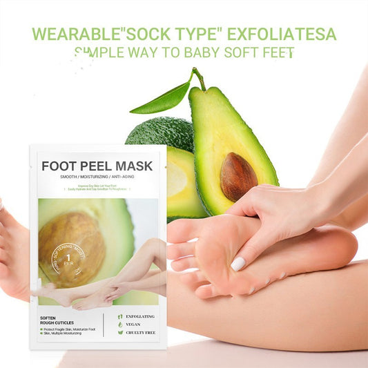 Avocado Foot Peel Mask: Deeply Exfoliating & Softening for Dry Feet