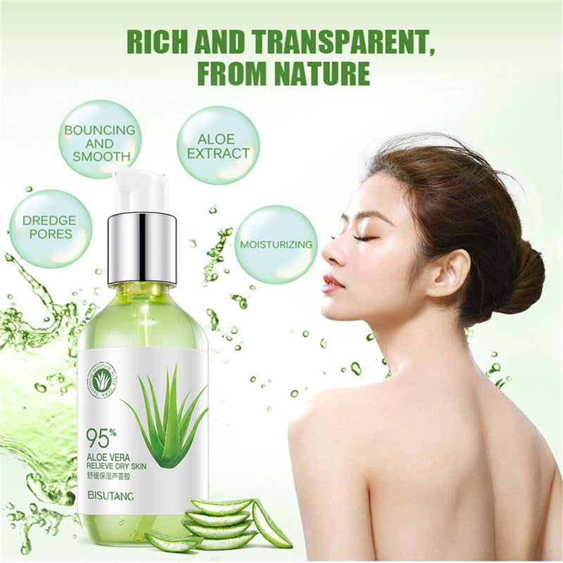 95% Aloe Vera Gel - Moisturizing Skin Repair Treatment for Dry, Sensitive Skin