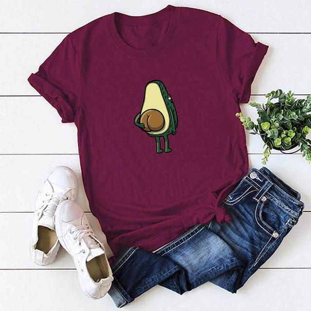 100% Cotton Avocado Lover's T-Shirt - Casual & Trendy