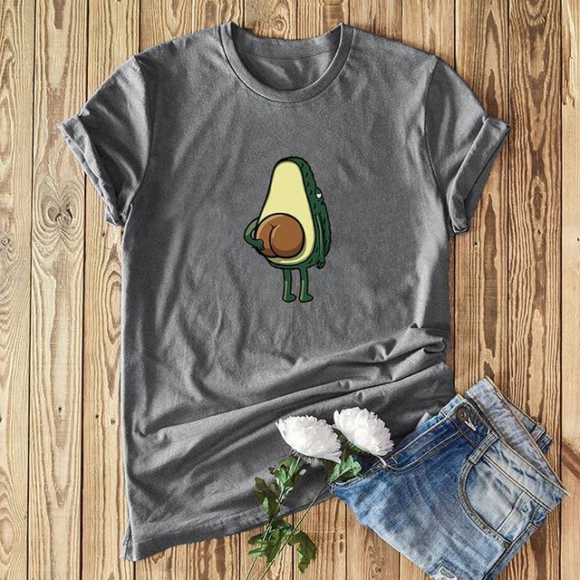 100% Cotton Avocado Lover's T-Shirt - Casual & Trendy