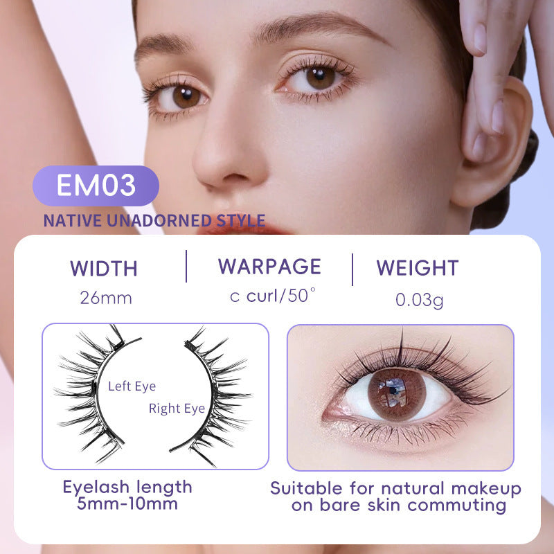 Natural Magnetic Eyelash Set - Quick & Easy Application, No Glue Needed | Perfect for Beginners