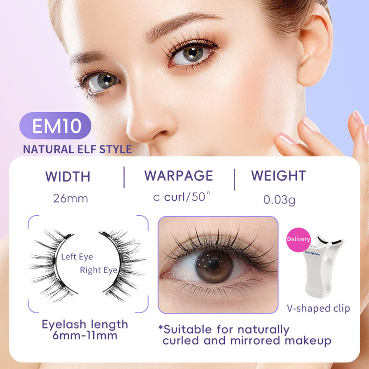 Natural Magnetic Eyelash Set - Quick & Easy Application, No Glue Needed | Perfect for Beginners