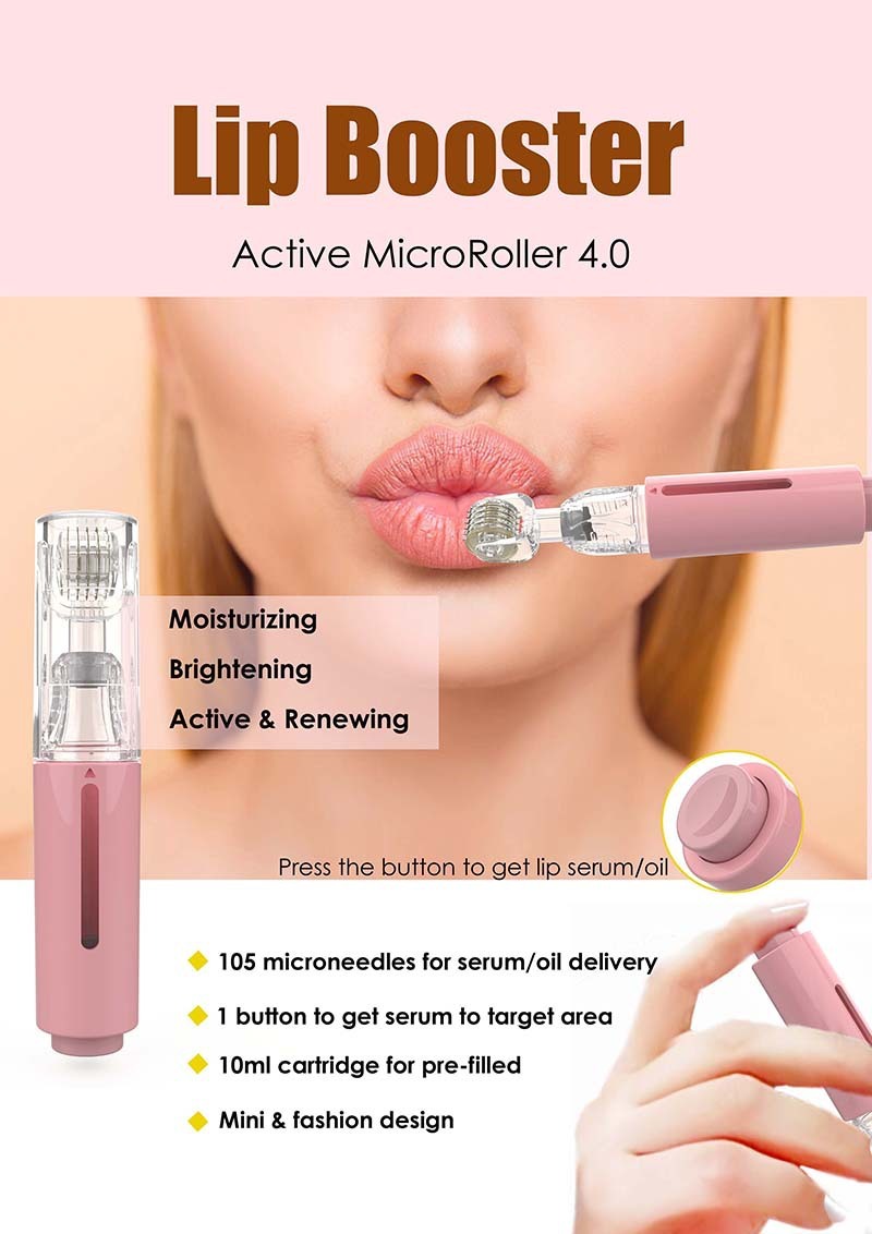 Lip Booster Active MicroRoller 105: Moisturizing & Brightening Lip Enhancement Tool