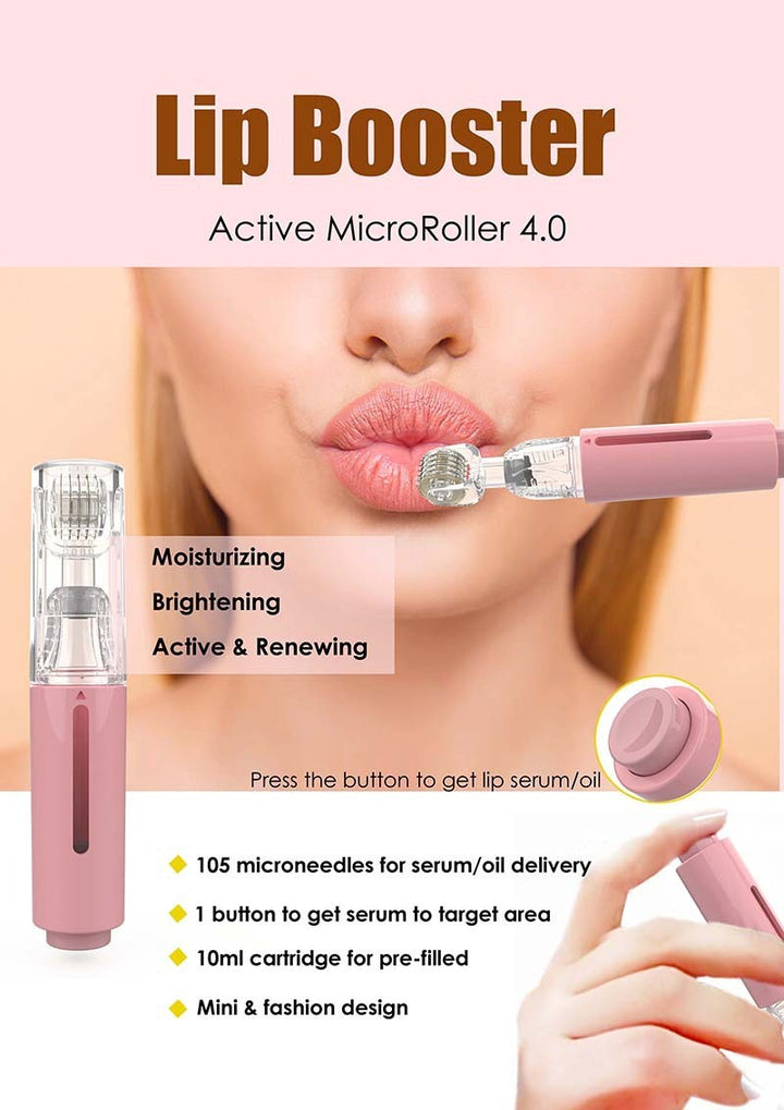 Lip Booster Active MicroRoller 105: Moisturizing & Brightening Lip Enhancement Tool