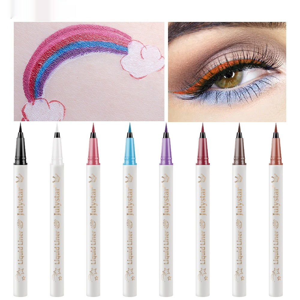 Julystar Waterproof Liquid Eyeliner - Vibrant Colors for Stunning, Long-Lasting Eye Makeup