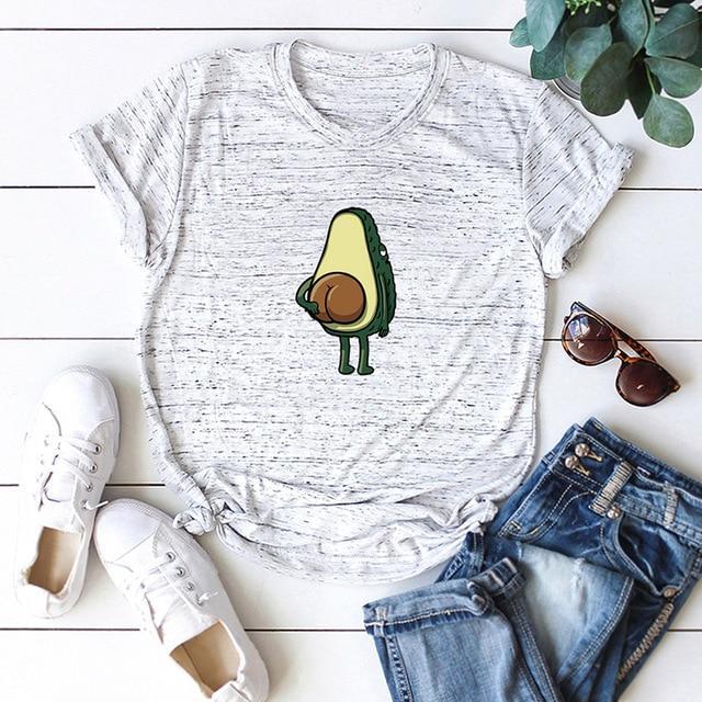 100% Cotton Avocado Lover's T-Shirt - Casual & Trendy