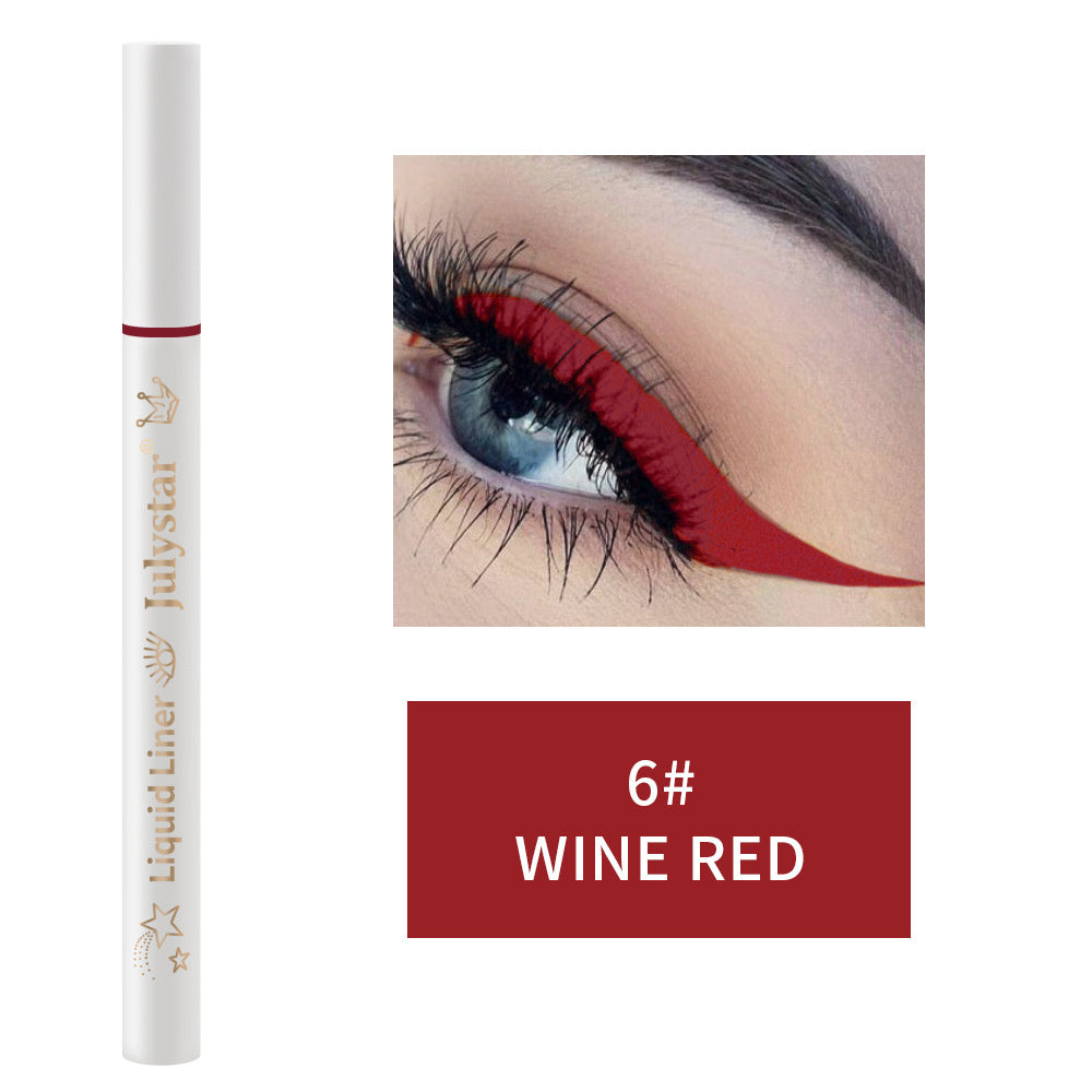 Julystar Waterproof Liquid Eyeliner - Vibrant Colors for Stunning, Long-Lasting Eye Makeup