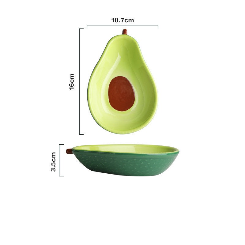 Avocado Ceramic Bowl - Handcrafted & Unique - Perfect for Salads, Snacks, & More