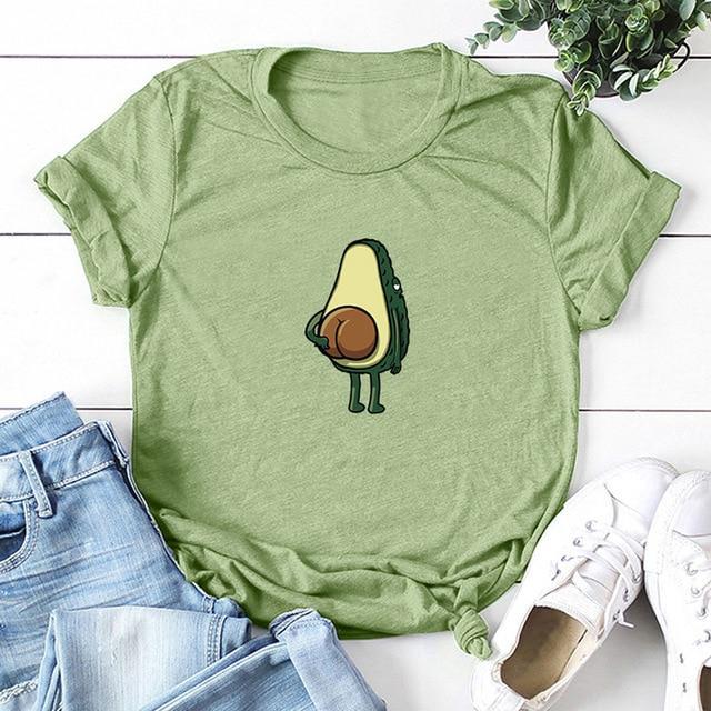 100% Cotton Avocado Lover's T-Shirt - Casual & Trendy