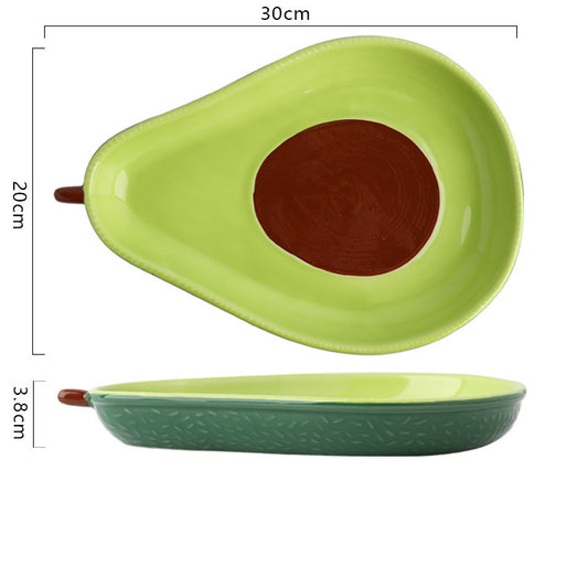 Avocado Ceramic Bowl - Handcrafted & Unique - Perfect for Salads, Snacks, & More