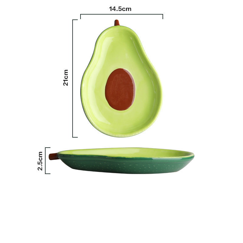 Avocado Ceramic Bowl - Handcrafted & Unique - Perfect for Salads, Snacks, & More