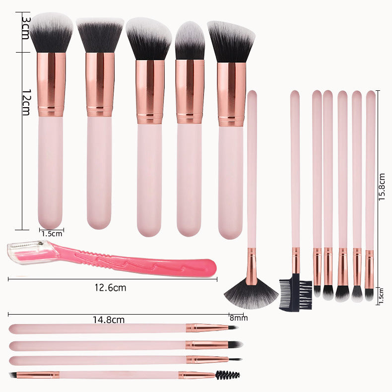 Premium 16-Piece Makeup Brush Set – Soft, Professional, High-Quality Brushes for Flawless Application