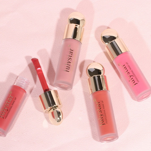 Julystar Matte Liquid Blush - Professional Pink Cheek Tint for a Flawless, Natural Finish