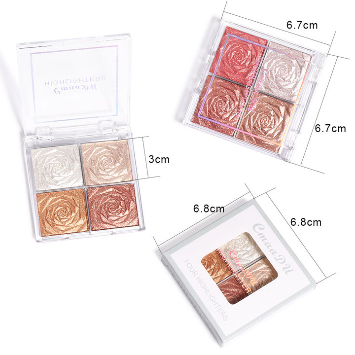 Elegant Quartet Highlighter Palette