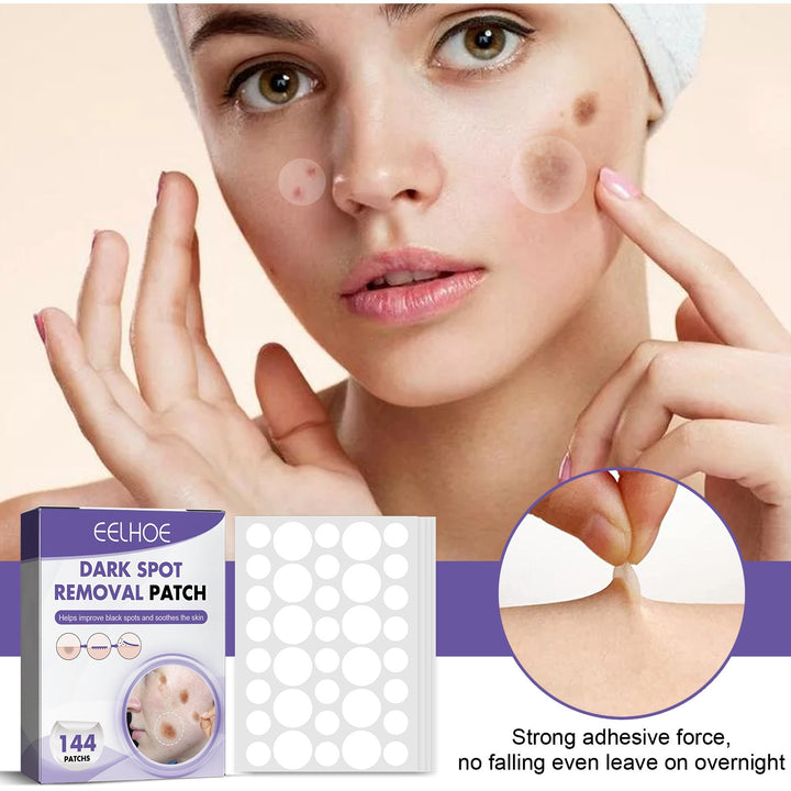 Dark Spot Corrector Patches - 144 Pack - Fade Acne Scars, Hyperpigmentation & Sun Spots for Face & Body