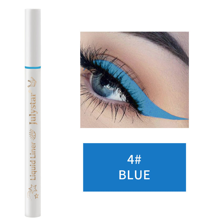 Julystar Waterproof Liquid Eyeliner - Vibrant Colors for Stunning, Long-Lasting Eye Makeup