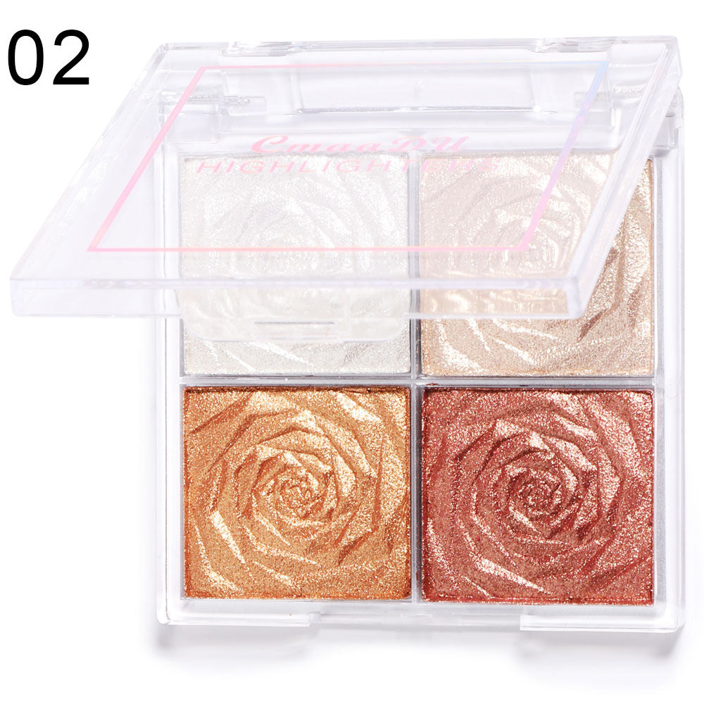 Elegant Quartet Highlighter Palette