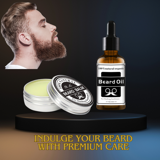 Beard Oil & Beard Balm for Beard Growth and Moisturizing
