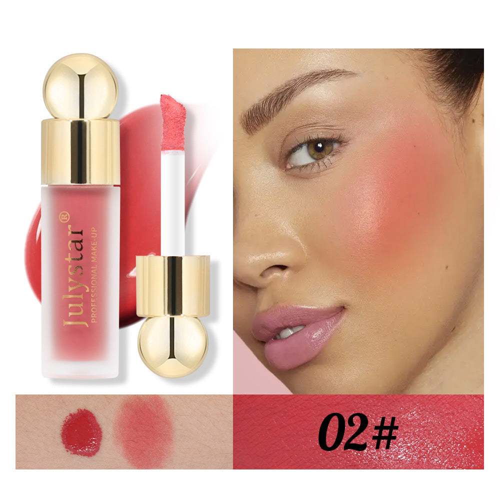 Julystar Matte Liquid Blush - Professional Pink Cheek Tint for a Flawless, Natural Finish