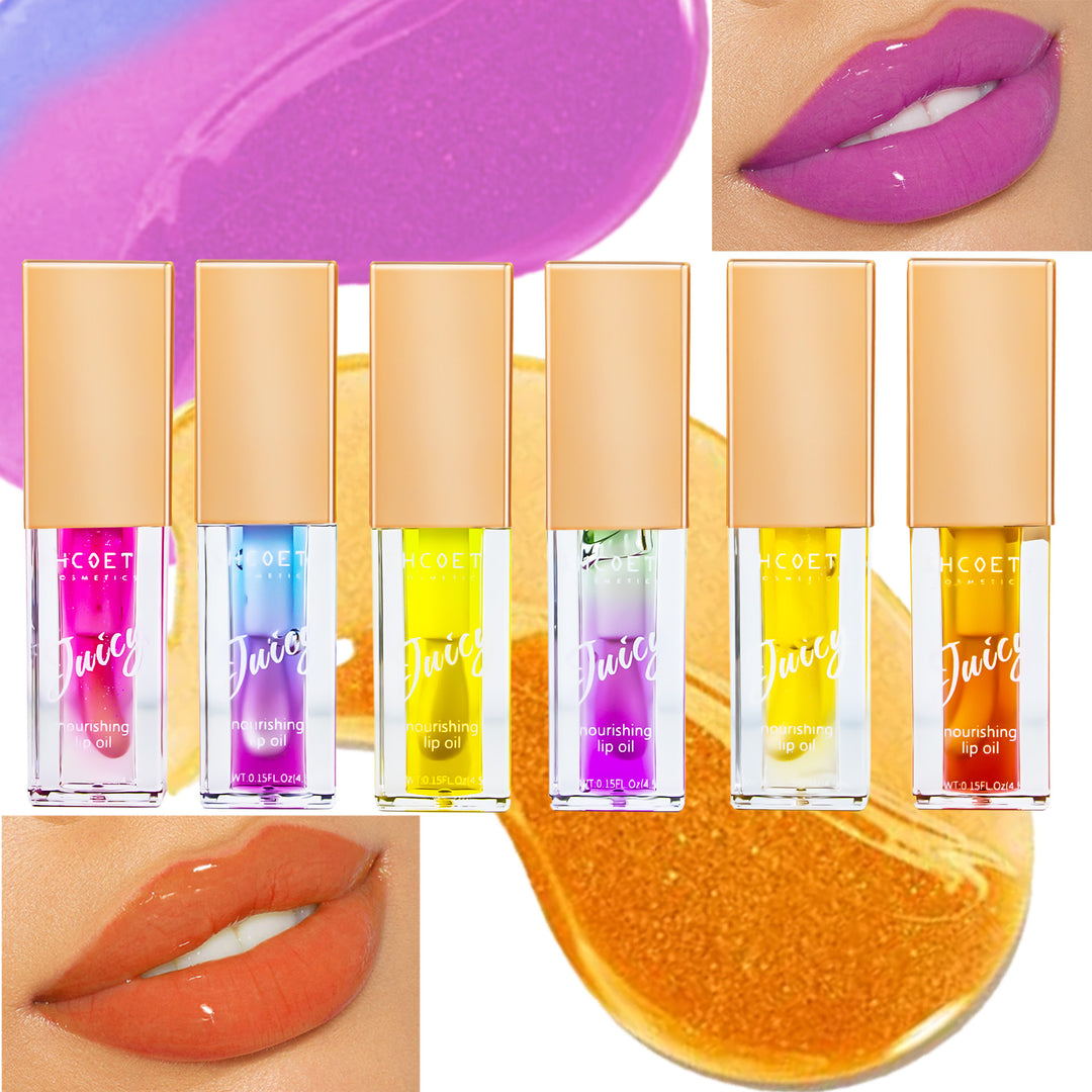 Fruity Lip Oil Nourishing Treatment - Hydrating Lip Gloss with Natural Fruit Extracts