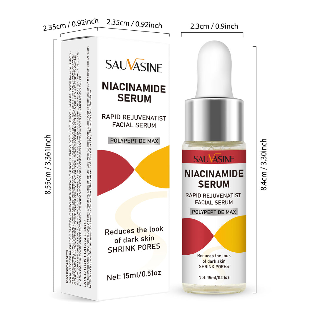 Niacinamide Facial Serum - Rapid Rejuvenation with High-Strength Polypeptides | Reduce Dark Spots & Shrink Pores