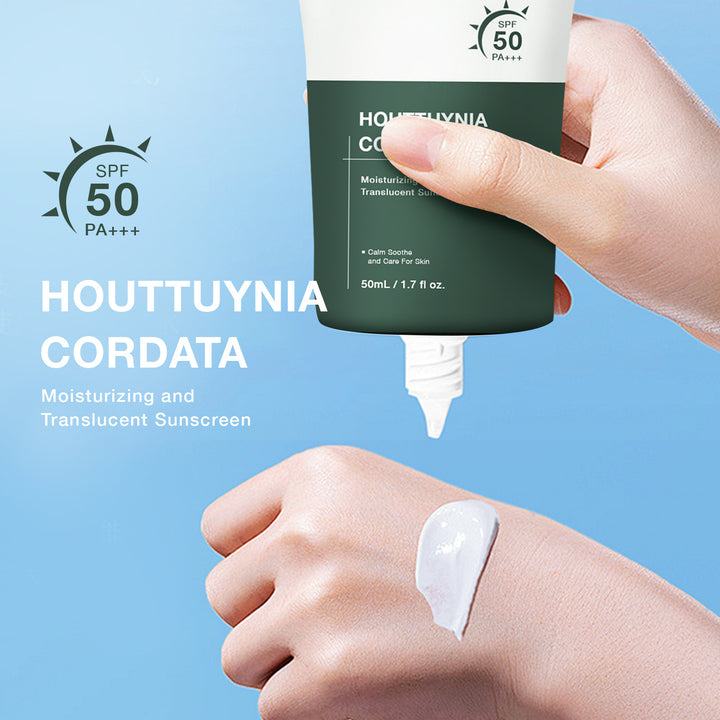 SOUG Houttuynia Cordata SPF 50 PA+++ Moisturizing Translucent Sunscreen - 50mL