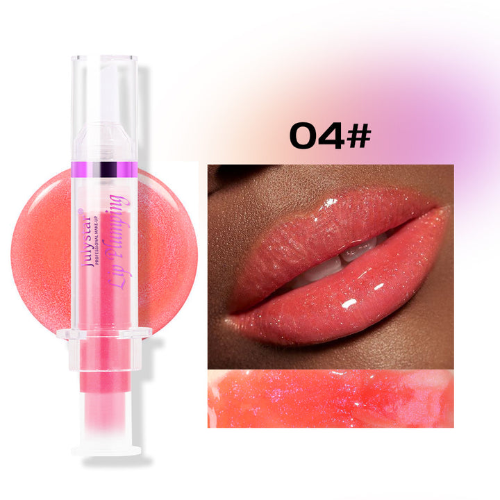 Lip Plumping Gloss - Moisturizing Lip Gloss with Collagen & Vitamin E for Fuller-Looking Lips