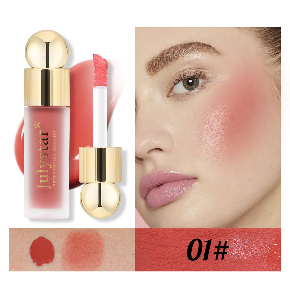 Julystar Matte Liquid Blush - Professional Pink Cheek Tint for a Flawless, Natural Finish