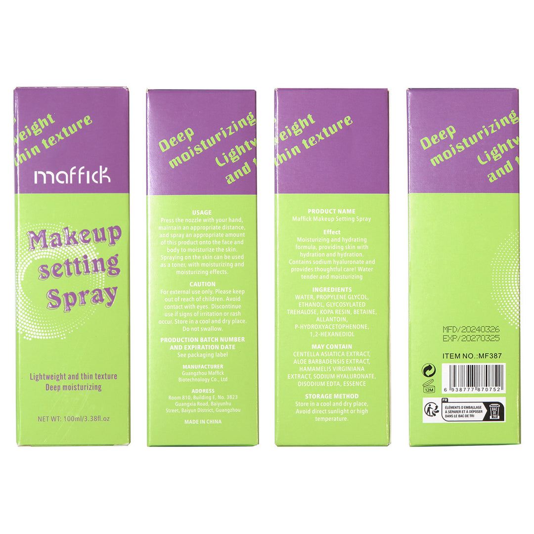 Makeup Setting Spray - Long-Lasting, Matte Finish, Hydrating Setting Spray for All Skin Types