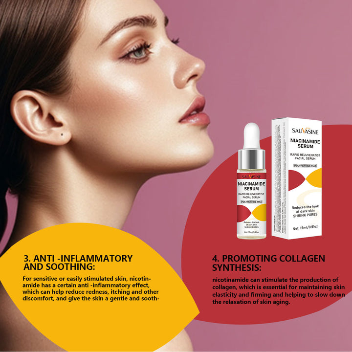 Niacinamide Facial Serum - Rapid Rejuvenation with High-Strength Polypeptides | Reduce Dark Spots & Shrink Pores