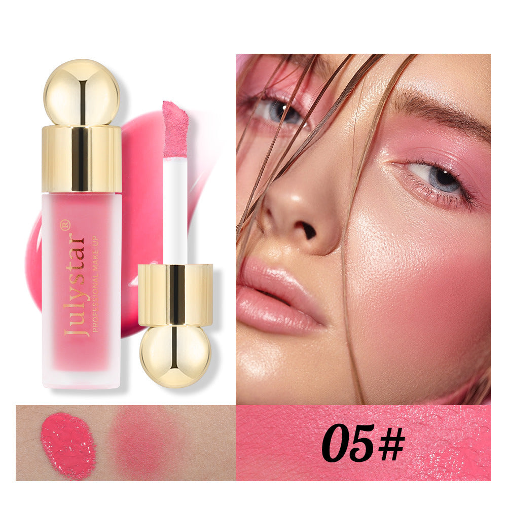 Julystar Matte Liquid Blush - Professional Pink Cheek Tint for a Flawless, Natural Finish