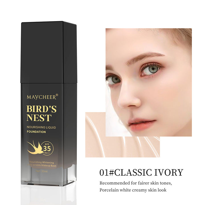 Bird's Nest Foundation - Nourishing Whitening Anti-Wrinkle Makeup Base SPF 35 PA+++ 30ml