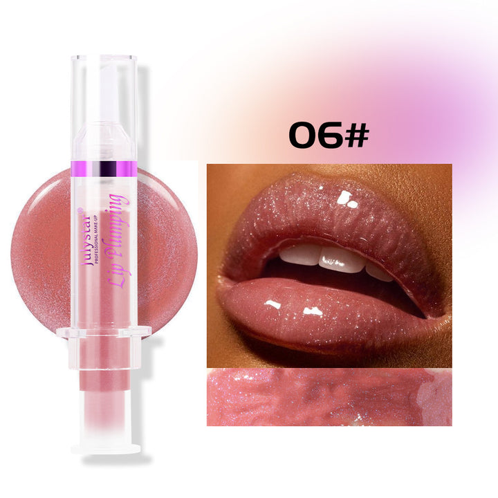 Lip Plumping Gloss - Moisturizing Lip Gloss with Collagen & Vitamin E for Fuller-Looking Lips