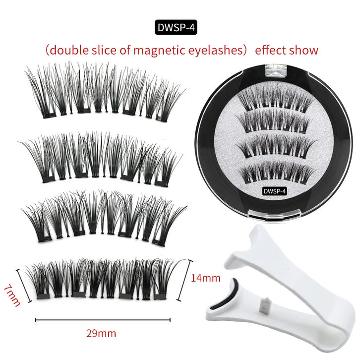 Magnetic False Eyelashes - Supernatural Look, Reusable