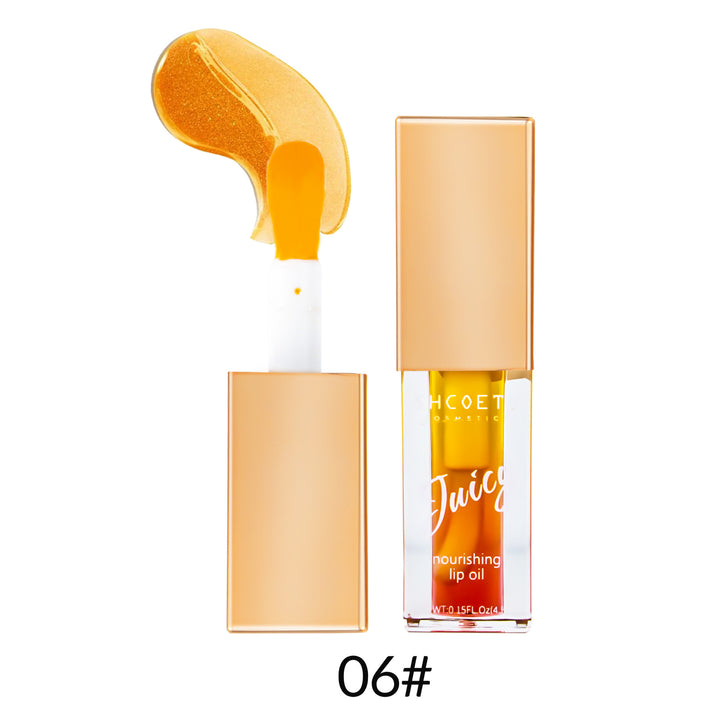 Fruity Lip Oil Nourishing Treatment - Hydrating Lip Gloss with Natural Fruit Extracts