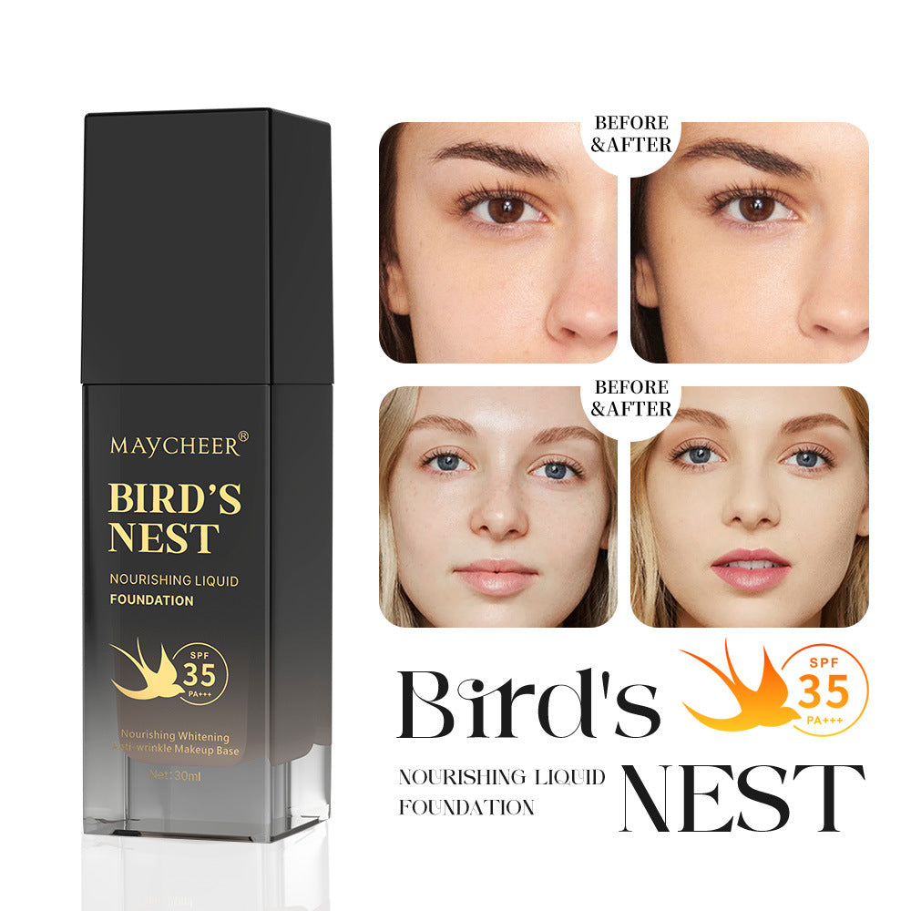 Bird's Nest Foundation - Nourishing Whitening Anti-Wrinkle Makeup Base SPF 35 PA+++ 30ml