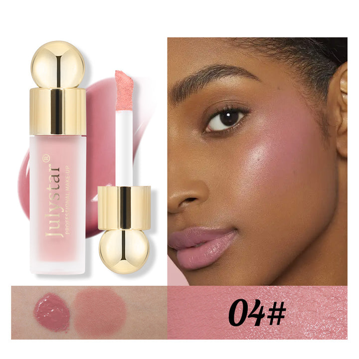 Julystar Matte Liquid Blush - Professional Pink Cheek Tint for a Flawless, Natural Finish