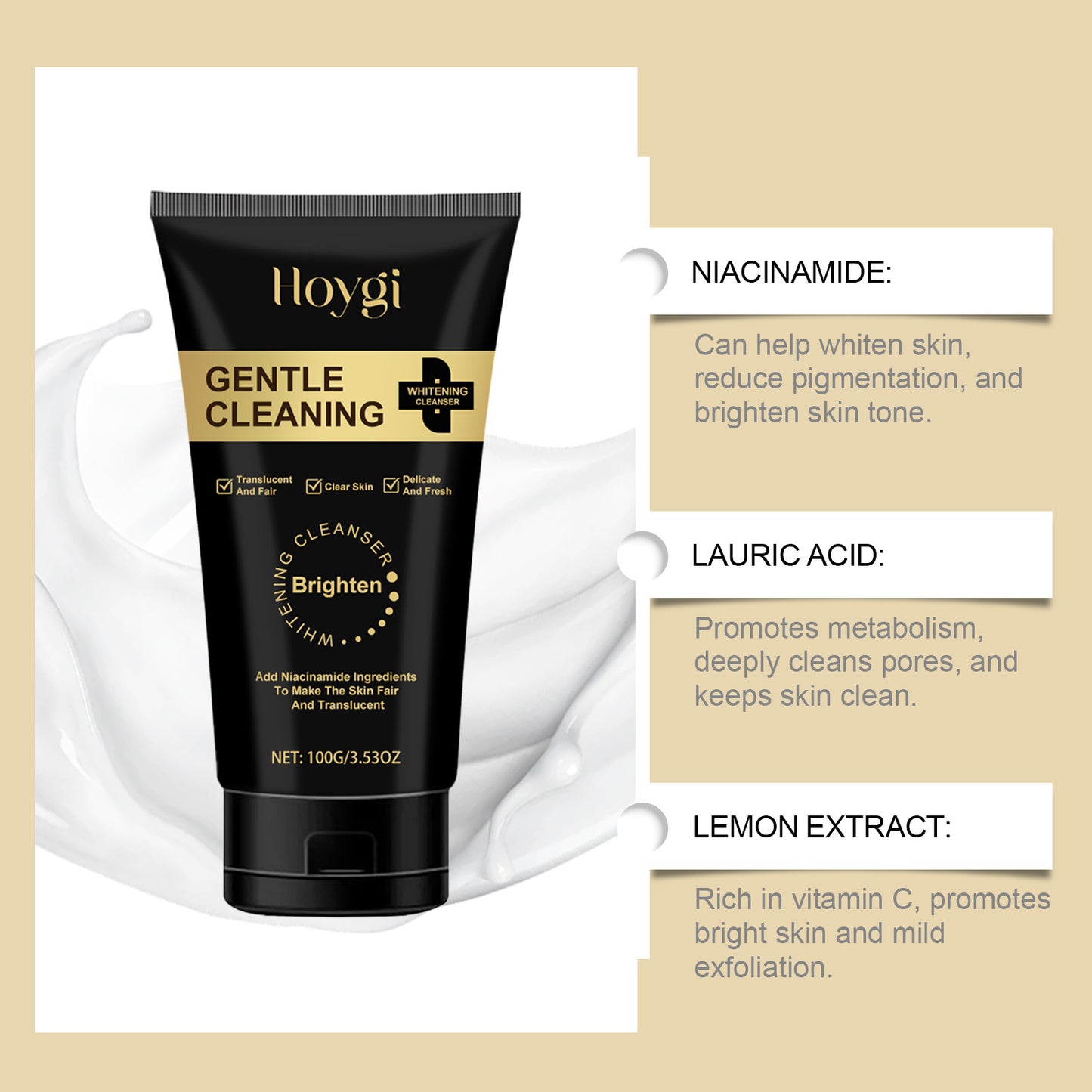 Niacinamide Brightening Cleanser: Gentle Face Wash for Glowing Skin