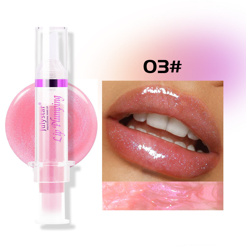 Lip Plumping Gloss - Moisturizing Lip Gloss with Collagen & Vitamin E for Fuller-Looking Lips