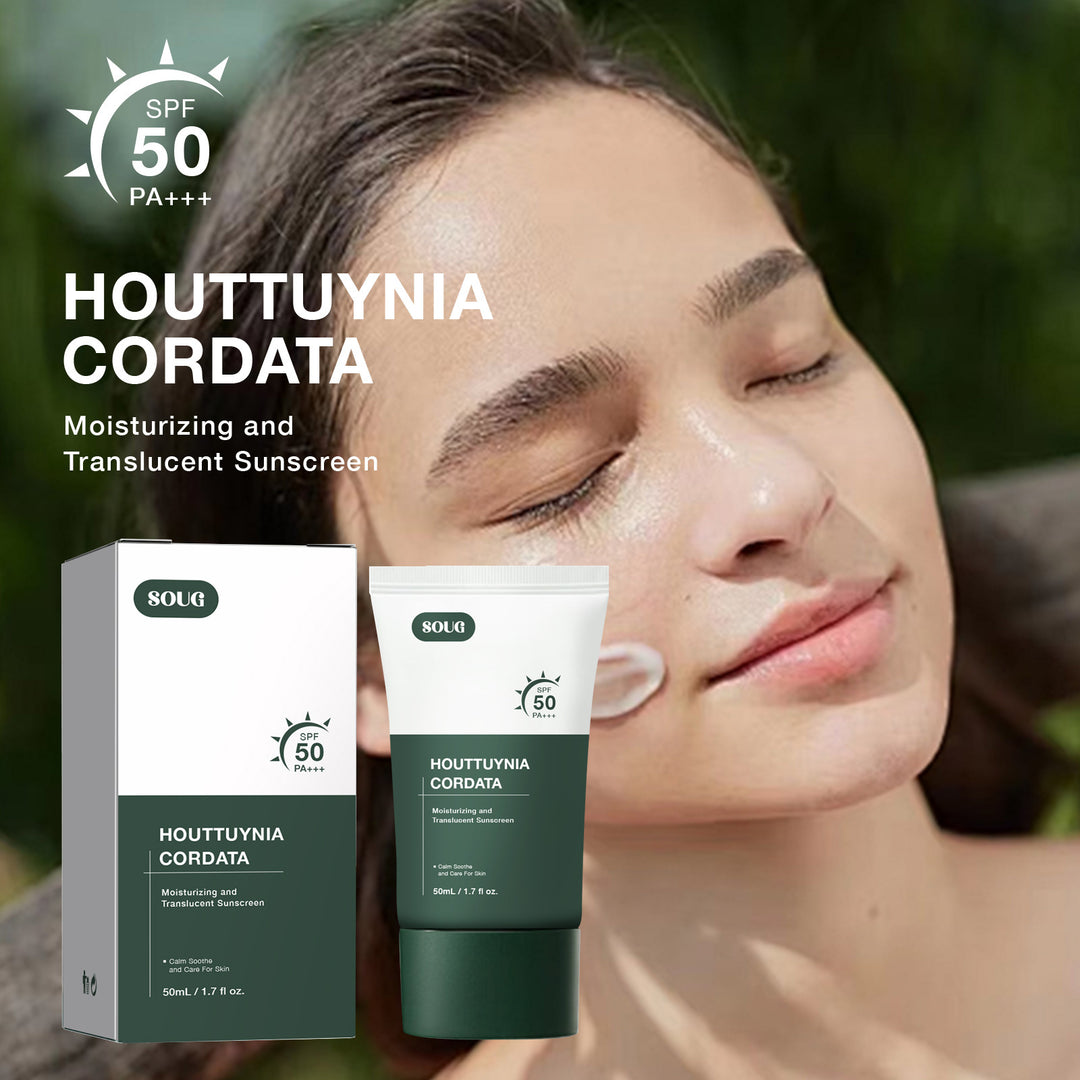 SOUG Houttuynia Cordata SPF 50 PA+++ Moisturizing Translucent Sunscreen - 50mL