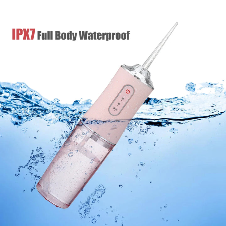 USB Water Flosser, 4 Tips, 220ml, 3 Modes.